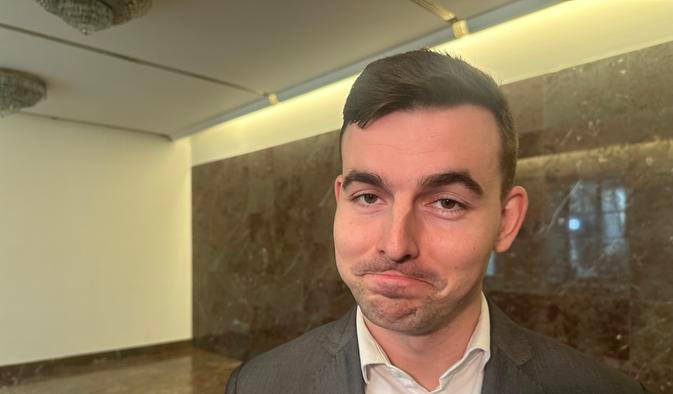 Zklamaný předseda Svobodných Libor Vondráček ve chvíli, kdy mluvil s Aktuálně.cz o konci své nejbližší kolegyně Markéty Šichtařové. 