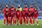 Iran players pose prior to the AFC Women’s Asian Cup Group A match between Iran and Philippines at Gold Coast Stadium