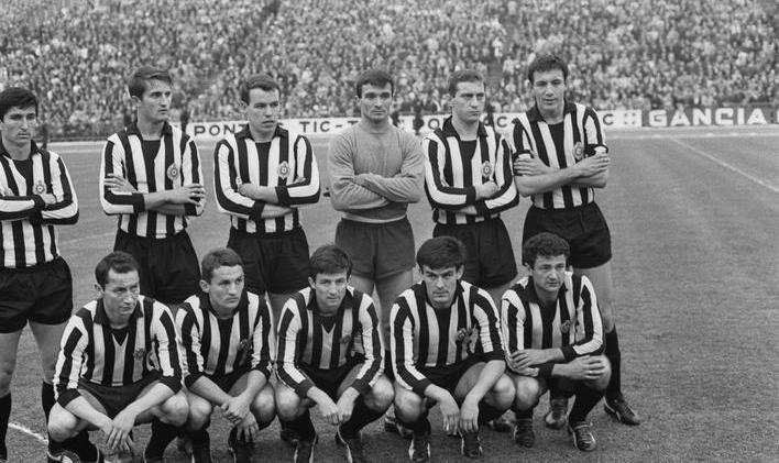 Fotbalisté Partizanu Bělehrad v roce 1966