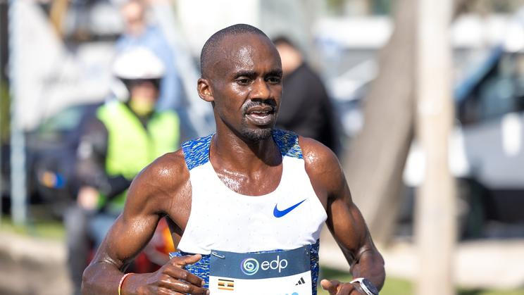 Jacob Kiplimo při půlmaratonu v Lisabonu