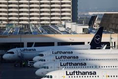 Lufthansa pilots go on a two-day strike, in Frankfurt