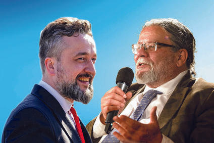 Luboš Blaha (Směr) a  Alexandr Vondra (ODS)