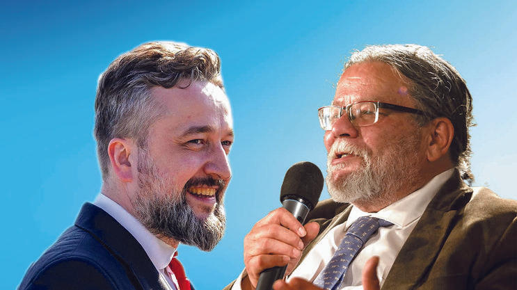 Luboš Blaha (Směr) a  Alexandr Vondra (ODS)