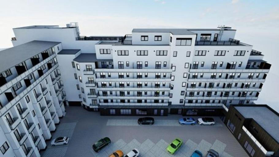 Vizualizace nové etapy EFI Palace, která rozšíří komplex o 60 bytů v centru Brna.