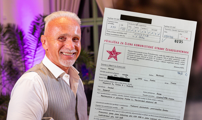 Jak vyplývá z přihlášky Richarda Chlada do KSČ, kandidátem na členství se stal v březnu 1986, plnohodnotným členem normalizační partaje pak o dva roky později.