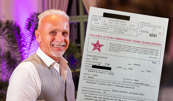 Jak vyplývá z přihlášky Richarda Chlada do KSČ, kandidátem na členství se stal v březnu 1986, plnohodnotným členem normalizační partaje pak o dva roky později.