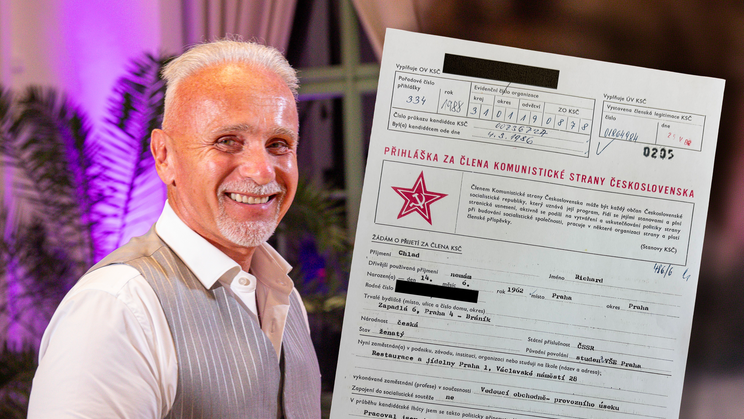 Jak vyplývá z přihlášky Richarda Chlada do KSČ, kandidátem na členství se stal v březnu 1986, plnohodnotným členem normalizační partaje pak o dva roky později.