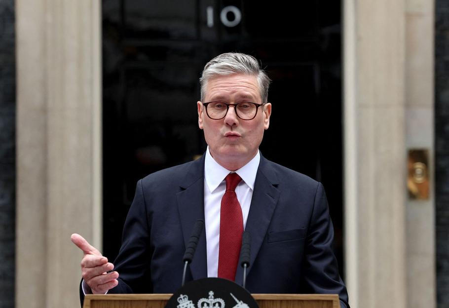 Britský premiér Keir Starmer.