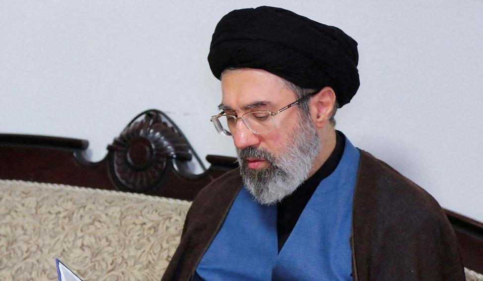 FILE PHOTO: Mojtaba Khamenei visits Hezbollah's office in Tehran