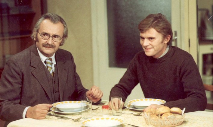 Jiří Sovák a Jiří Schmitzer ve filmu Marečku, podejte mi pero!