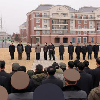 North Korean leader Kim Jong Un and his daughter Kim Ju Ae attend an event at Saebyeol Street Pond Park, in Pyongyang
