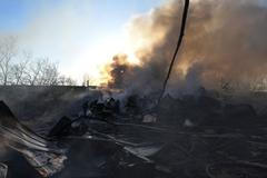 Aftermath of a Russian air strike in Zaporizhzhia