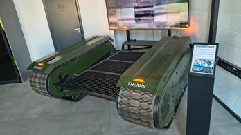 První platforma, která v Milrem Robotics vznikla v minimuzeu společnosti v Tallinnu, 25. února 2026.