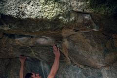 Adam Ondra na boulderu Lion's Share