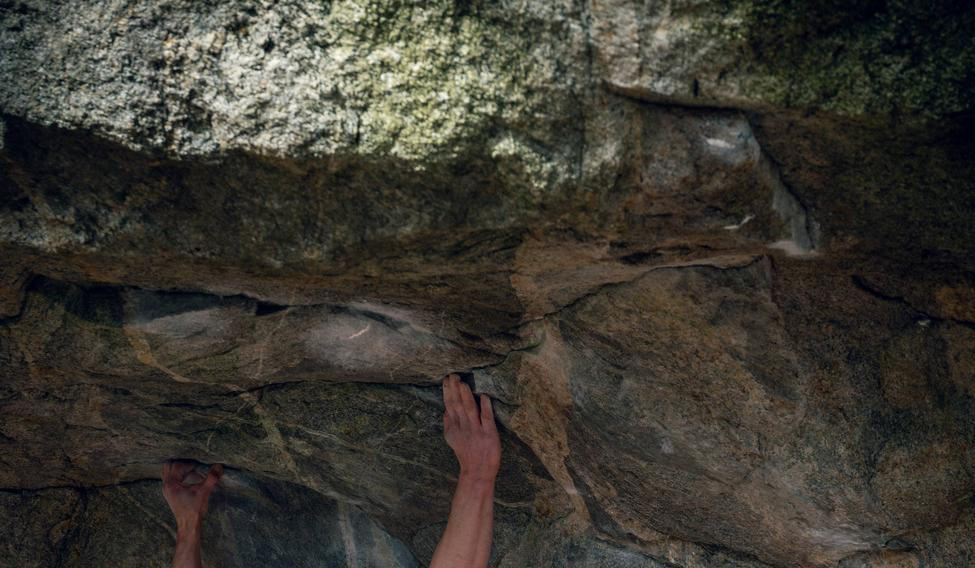 Adam Ondra na boulderu Lion's Share