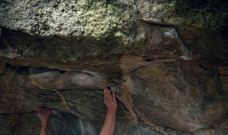 Adam Ondra na boulderu Lion's Share