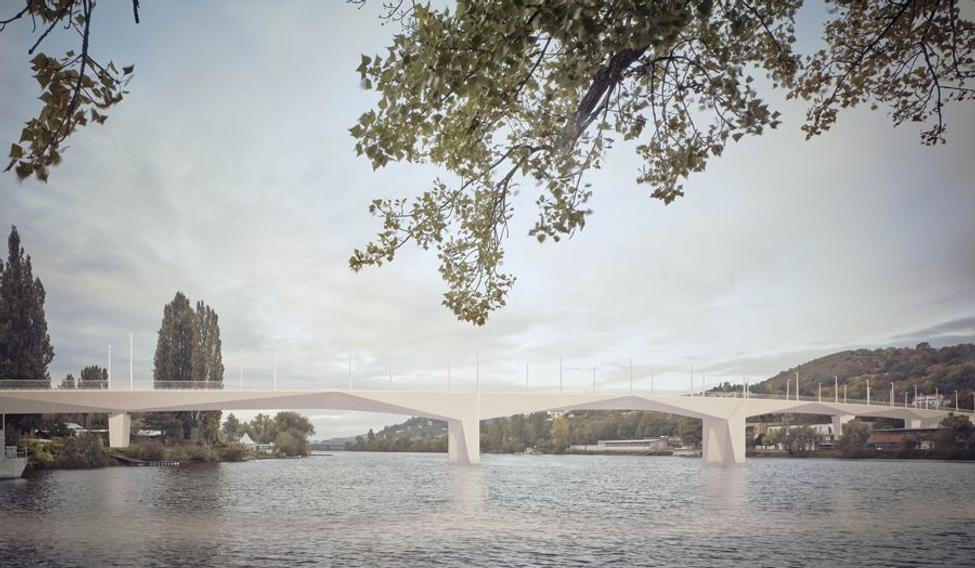 Vizualizace Dvoreckého mostu.