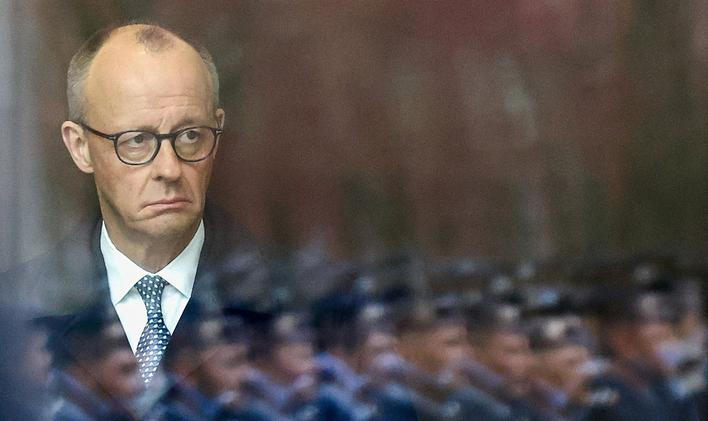 German Chancellor Friedrich Merz receives Dutch Prime Minister Rob Jetten, in Berlin