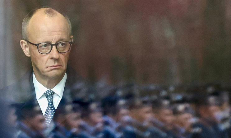 German Chancellor Friedrich Merz receives Dutch Prime Minister Rob Jetten, in Berlin