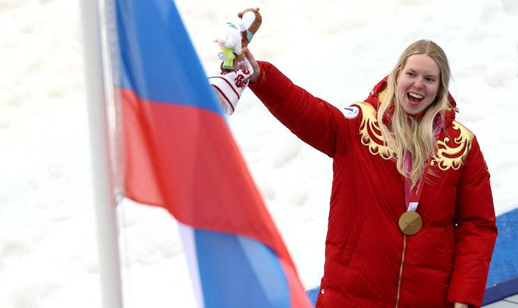 Para Alpine Skiing - Women's Slalom Standing Victory Ceremony