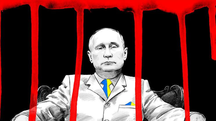 Vladimir Putin, koláž Aktuálně.cz