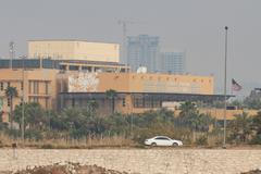 A general view of the U.S. Embassy in Baghdad