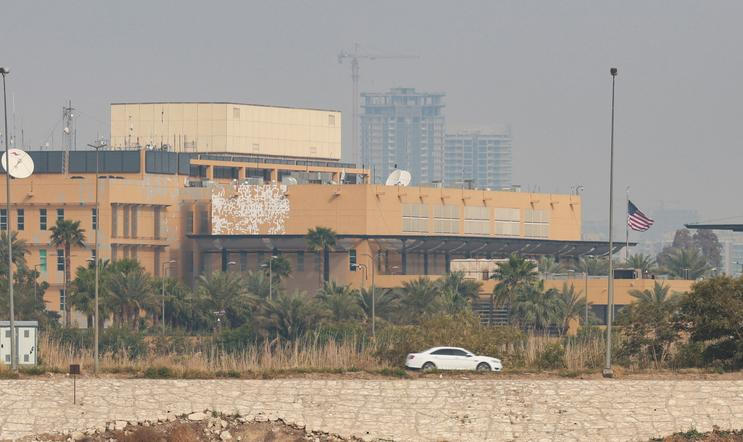 A general view of the U.S. Embassy in Baghdad