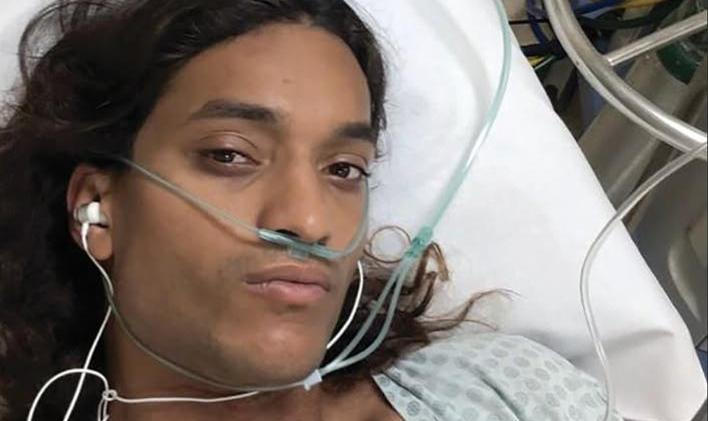 Model with nine lives suffers stroke aged 26 with 'no warning signs' but survives thanks to 'guardian angels'