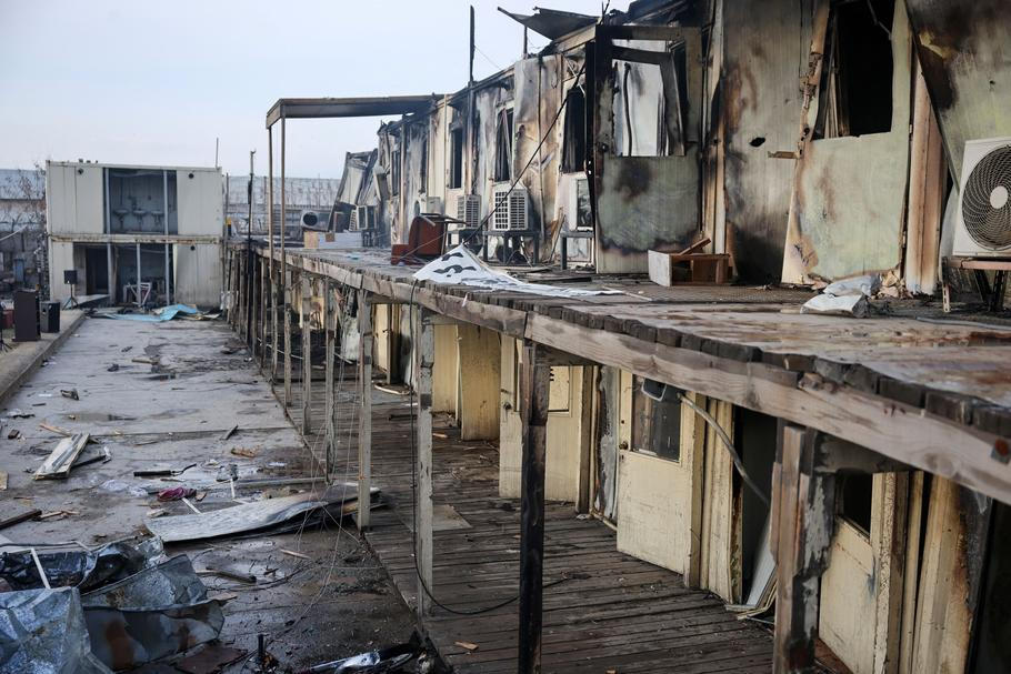 Trosky nemocnice pro léčbu drogových závislostí v Kábulu.