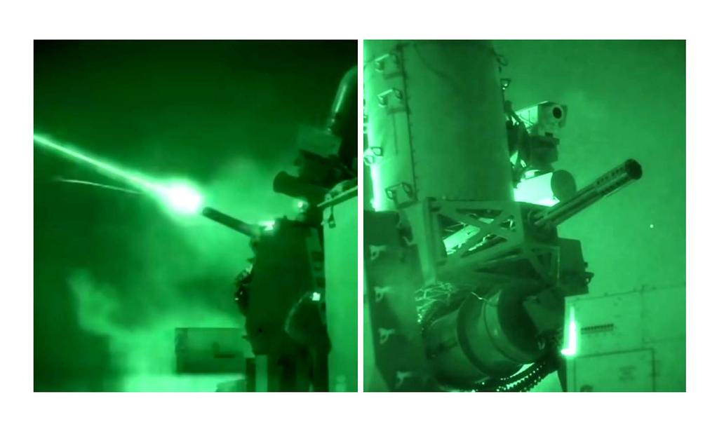 Gatlingův kanón dokáže vypálit až 4500 ran za minutu a s pomocí radarů a senzorů automaticky vyhledává a ničí přilétající cíle.