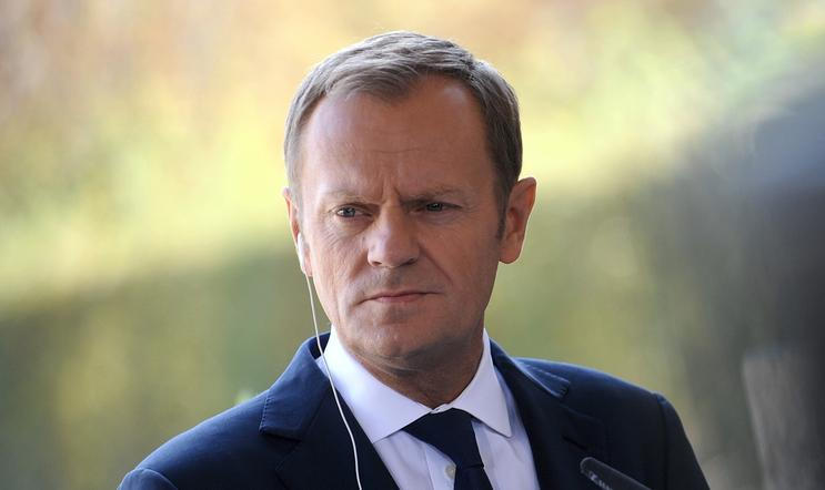 Donald Tusk během sumitu visegrádské čtyřky (V4). 