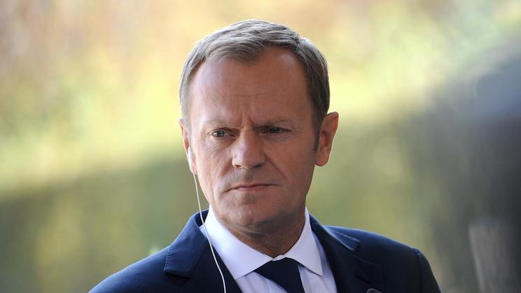 Donald Tusk během sumitu visegrádské čtyřky (V4). 