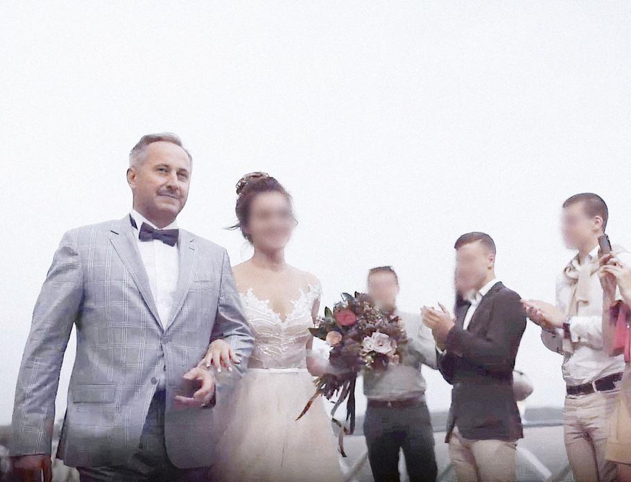 Andrej Averjanov na svatbě své dcery