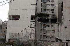 Aftermath of an Israeli strike, in Beirut