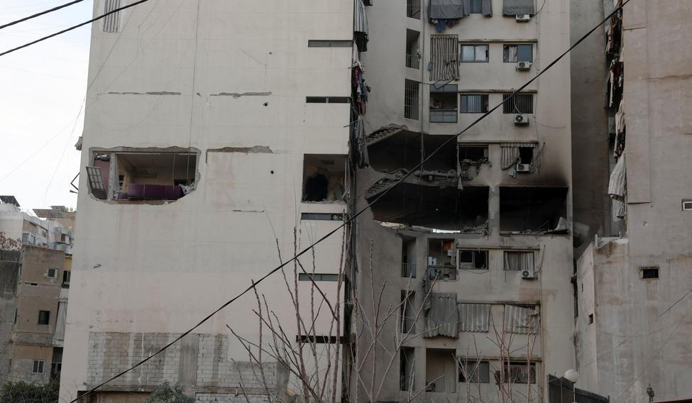 Aftermath of an Israeli strike, in Beirut