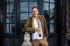 David Graeber photo shoot, Aldwych, London, UK - 30 Aug 2018