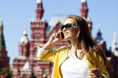 Young,Beautiful,Woman,In,Moscow,,Russia