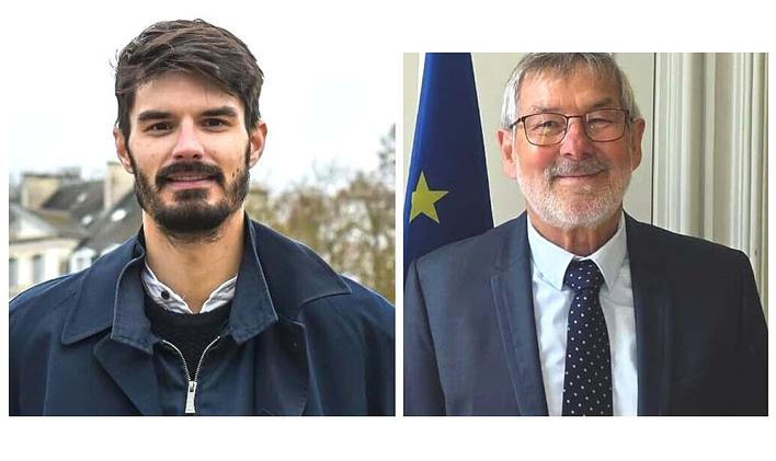 Antoine Renault-Zielenski (nalevo) a Charles Hitler (napravo).