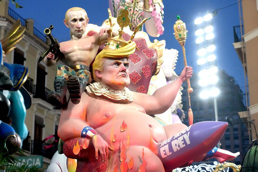 Kdo se bojí Trumpa? Valencie ho spálila spolu s Putinem a Netanjahuem!