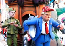 Kdo se bojí Trumpa? Valencie ho spálila spolu s Putinem a Netanjahuem!