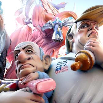 Kdo se bojí Trumpa? Valencie ho spálila spolu s Putinem a Netanjahuem!