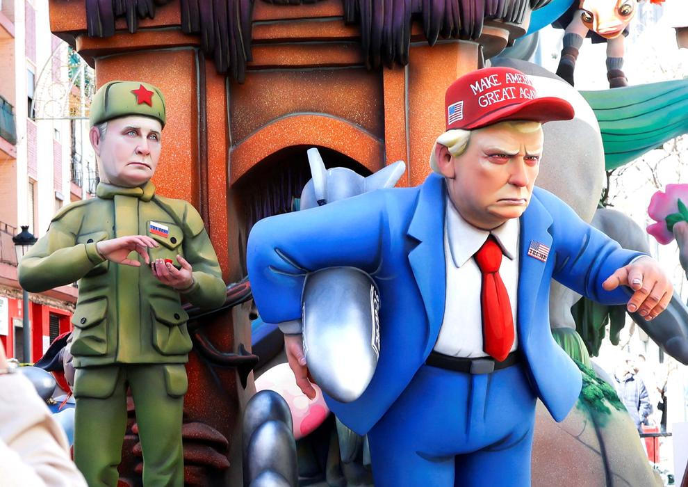 Kdo se bojí Trumpa? Valencie ho spálila spolu s Putinem a Netanjahuem!