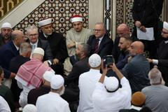 Australia’s Prime Minister Anthony Albanese visits Lakemba Mosque in Sydney
