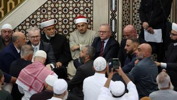 Australia’s Prime Minister Anthony Albanese visits Lakemba Mosque in Sydney