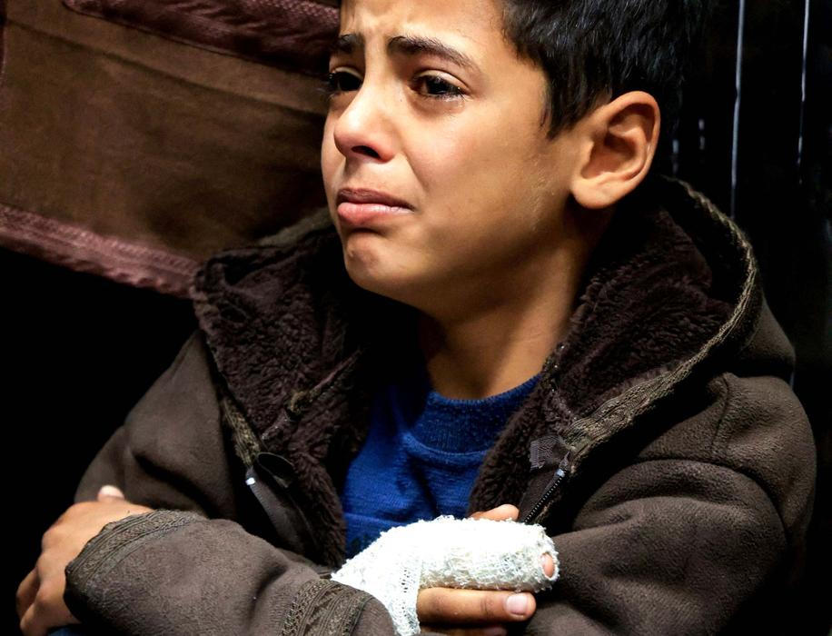 Písečná bouře proměnila Gazu v oranžovou pustinu