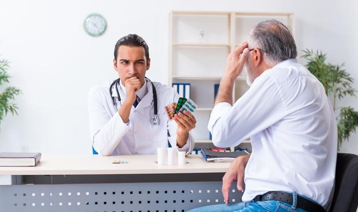 simulant lékař pacient ilustrační