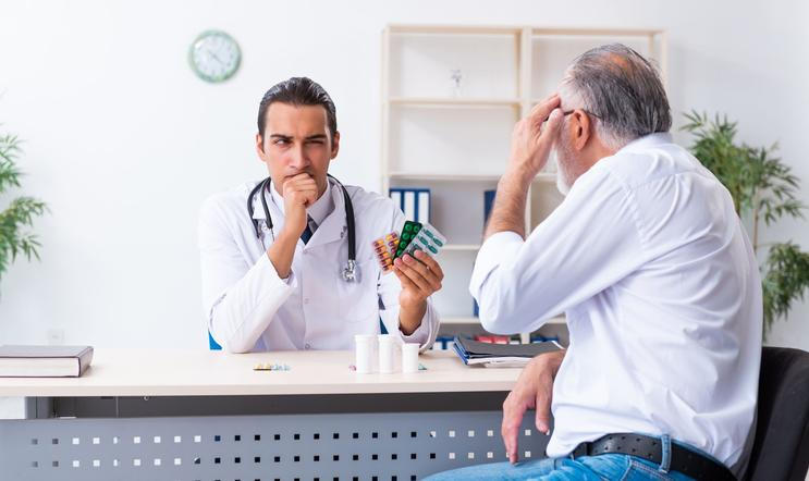 simulant lékař pacient ilustrační