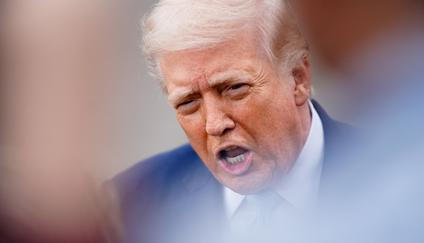 U.S. President Trump departs the White House for Florida, in Washington