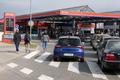 Vehicles queue at a petrol station in Ljubljana