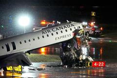 Air Canada Express jet collides with a ground vehicle at LaGuardia airport